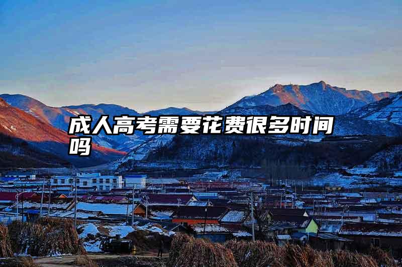 成人高考需要花费很多时间吗