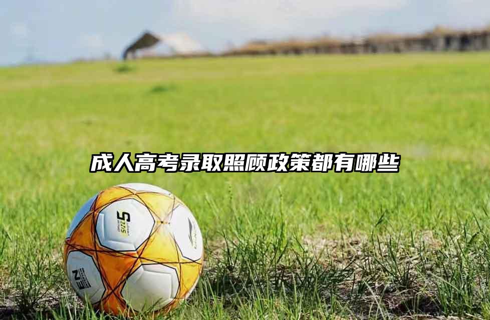 成人高考录取照顾政策都有哪些