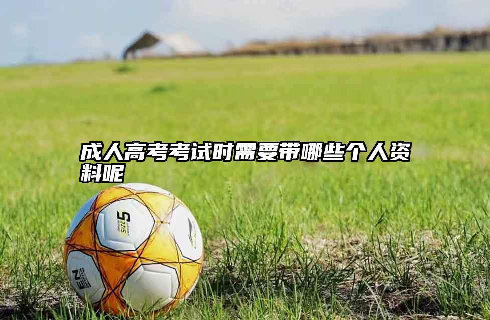 成人高考考试时需要带哪些个人资料呢