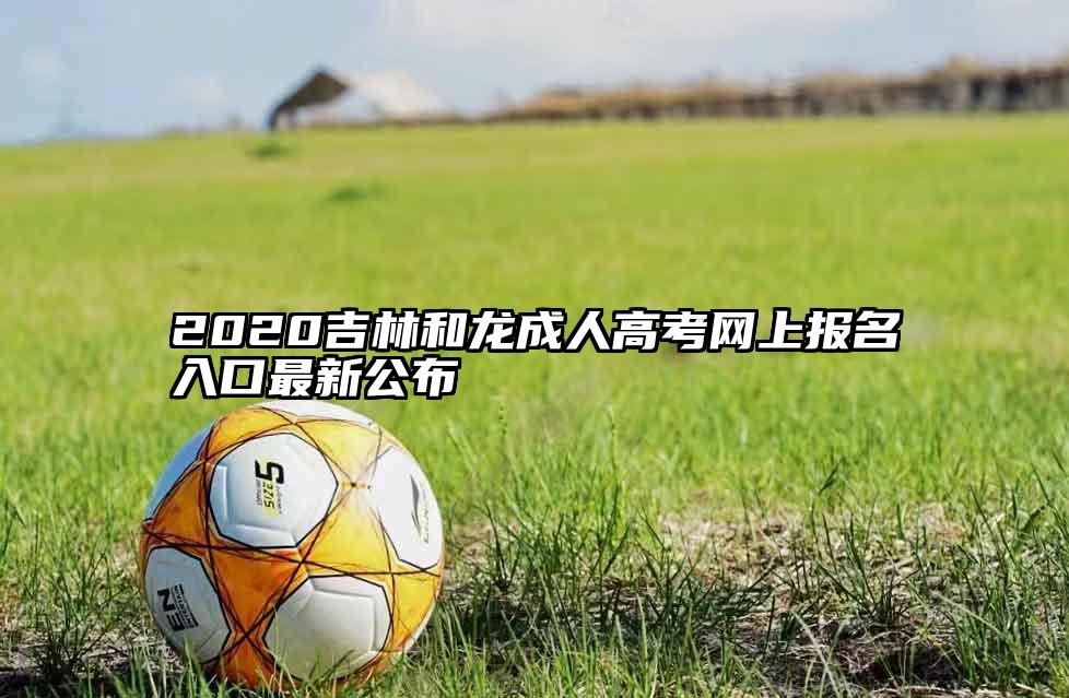 2020吉林和龙成人高考网上报名入口最新公布