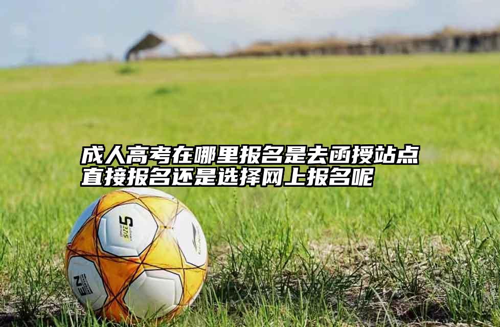 成人高考在哪里报名是去函授站点直接报名还是选择网上报名呢