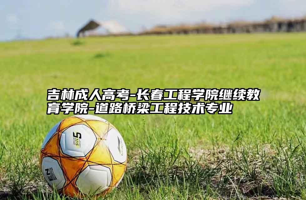 吉林成人高考-长春工程学院继续教育学院-道路桥梁工程技术专业