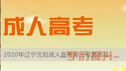2020年成人高考网上报名方法