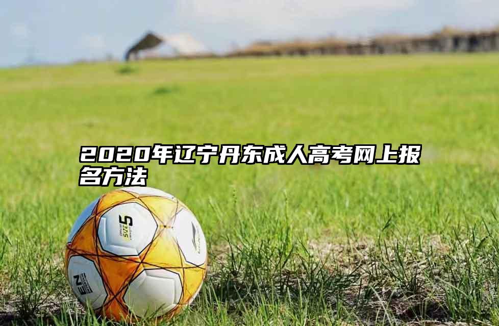 2020年辽宁丹东成人高考网上报名方法